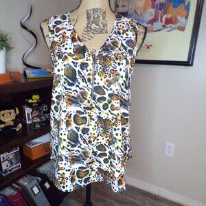 Milage Animal Print Sleeveless Shirt